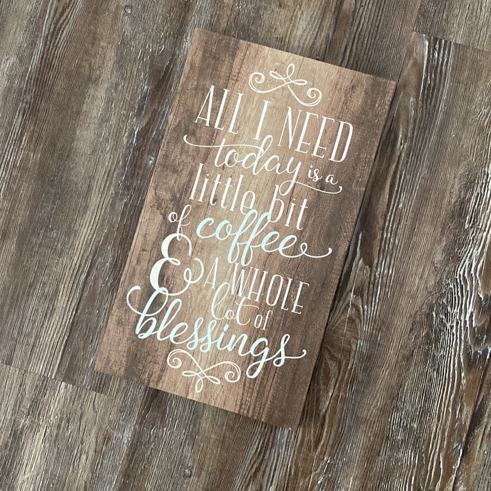 Coffee & Blessings Sign - Picture 2 of 5